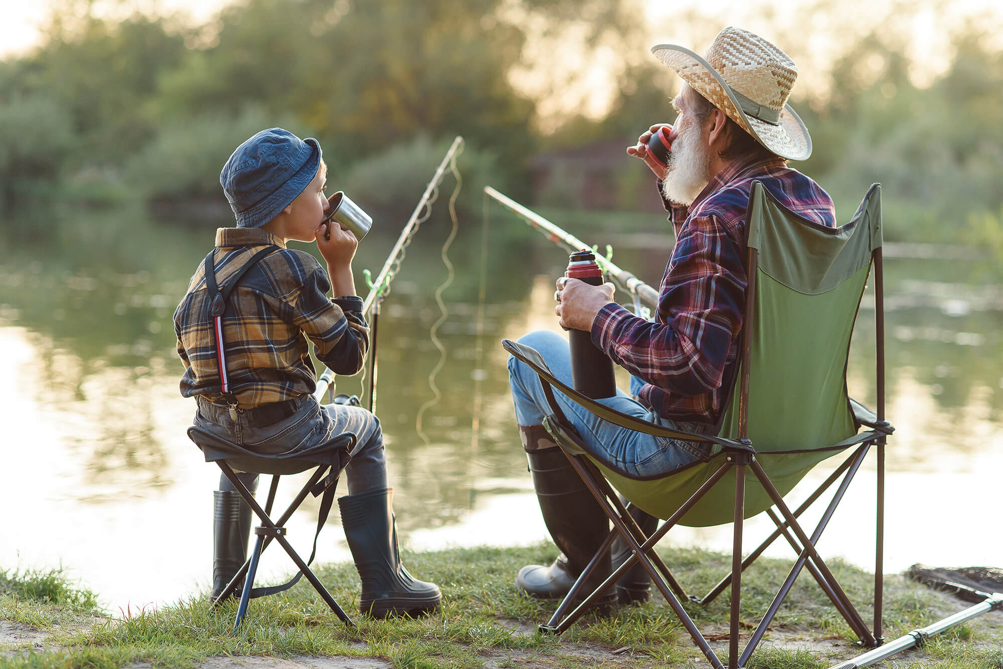 Family fishing